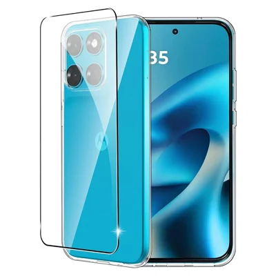 För Motorola Moto G77 5G / Moto G67 5G / Moto G87 5G Transparent TPU Skärmskydd mot repning + 2.5D Bågkantsskärmskydd