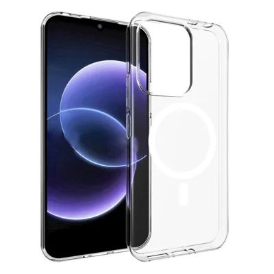Für Xiaomi Redmi 17 4G / Redmi 17 5G Magnetische Hülle wasserabweisende TPU Handyrückseite – Transparent