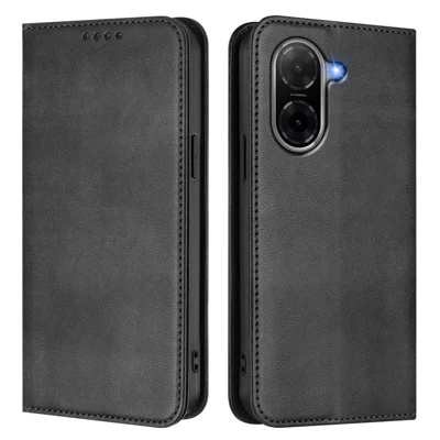  For Xiaomi Redmi A5 4G (Global) (171.8mm) / Xiaomi Redmi A7 4G Wallet Cases Retro Texture RFID Blocking Leather Phone Cover - Black