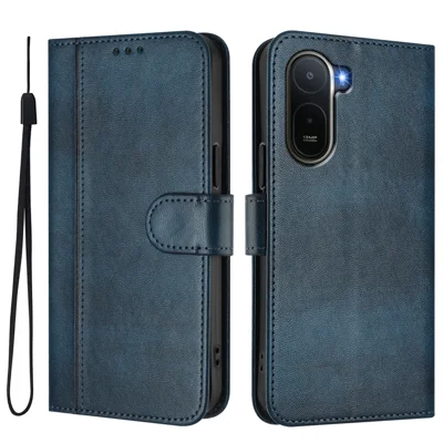 Per Xiaomi Redmi A7 Pro 4G (171,56 mm) / Xiaomi Redmi A7 Pro 5G / Xiaomi Poco C85x 5G / Xiaomi Poco C81 4G Custodie Portafoglio Supporto Copertura in Pelle con Tracollina - Blu