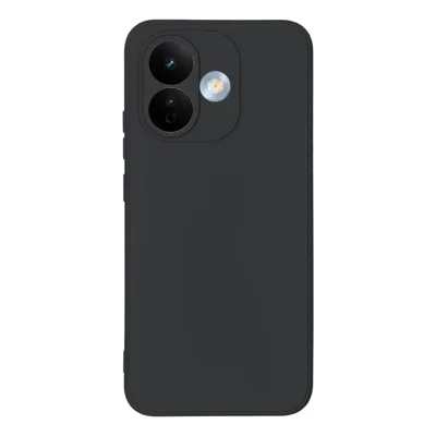 For Xiaomi Redmi Note 17 Pro 5G Case TPU Back Soft Anti-Scratch Fiber Lining Phone Cover - Black