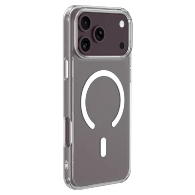 LEREACH TOC Serie til iPhone 18 Pro Max / 17 Pro Max Magnetisk Case TPU + Akryl Telefondæksel - Transparent