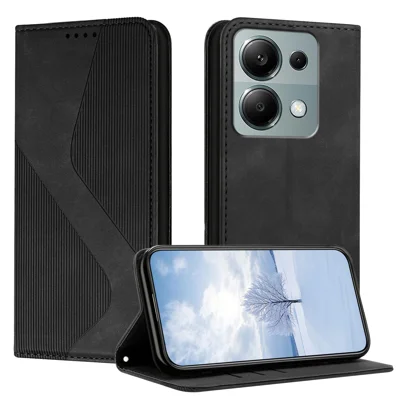  For Xiaomi Redmi 17 5G / Xiaomi Redmi 17 4G Phone Cover Skin-touch Feel Leather Wallet Case with Stand - Sort