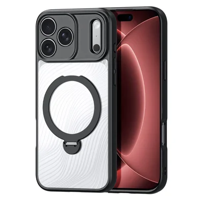 DUX DUCIS for iPhone 18 Pro Max / 17 Pro Max Case with Kickstand  Aimo Series Compatible with MagSafe TPU+PC Phone Cover (REACH Certification) - Black