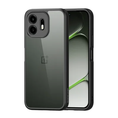 DUX DUCIS voor OnePlus N6 4G Aimo-serie doorzichtig hoesje van PC + TPU (REACH-certificering) - Zwart