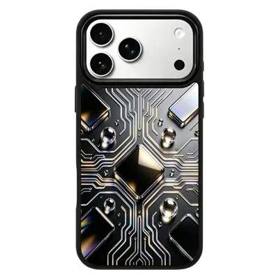 For iPhone 18 Pro Max / 17 Pro Max Magnetic Case UV Printed Artwork PC + Silicone Shockproof Phone Cover - ZX0124