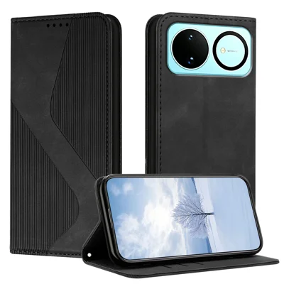For Huawei nova 16 5G Phone Cover Skin-touch Feel Leather Wallet Case with Stand - Sort