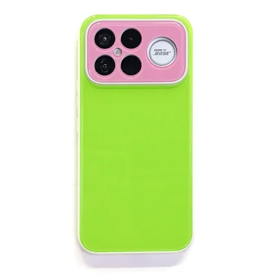 For Xiaomi Redmi K90 Pro Max 5G  /  Poco F8 Ultra Case Contrast Color PC + TPU Phone Cover - White  /  Green  /  Pink