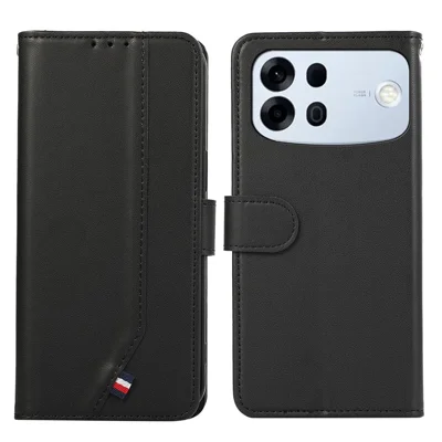 Obudowa do Oppo A7 Pro Max 5G z blokadą RFID, skórzana obudowa typu flip - Czarna