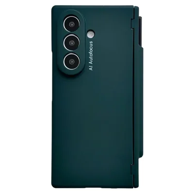 For Samsung Galaxy Z Fold8 Ultra Case Hard PC Phone Shell with Stylus / Tempered Glass Screen Protector - Green