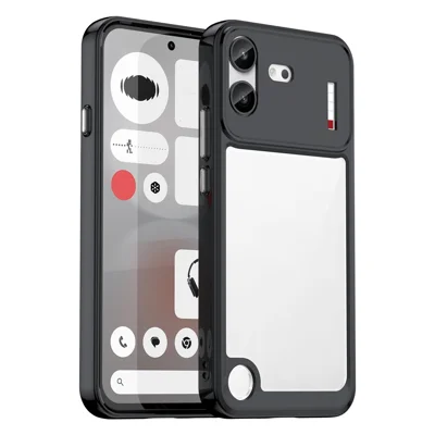 För Nothing Phone (4b) Skal TPU + Akryl Skyddande Transparent Telefonhölse - Svart