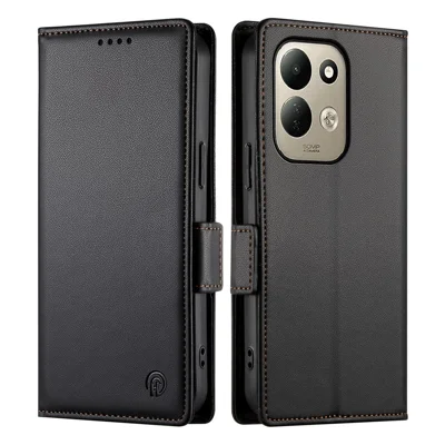 For Xiaomi Poco C95 Pro Stand Case PU Leather Wallet Phone Cover - Black