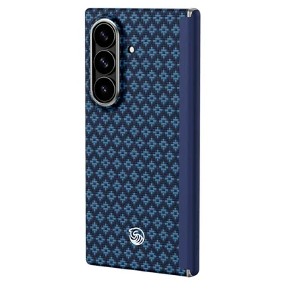 BENKS für Samsung Galaxy Z Fold8 Ultra Magnetische Hülle Scharnier-Schutz Gewebte Textur Aramidfasern Schutzhülle - Blau
