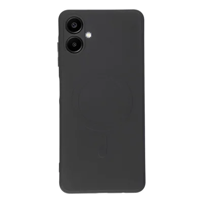 For Samsung Galaxy A06 4G Magnetic Case Shockproof TPU Phone Cover - Black
