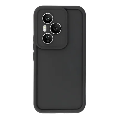 Funda para Honor 400 Pro 5G (Global), diseño acanalado, cubierta antideslizante de TPU - Negro