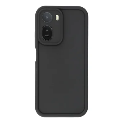 Custodia TPU per Xiaomi Redmi A7 Pro 4G (171,56 mm) / Poco C85x 5G / Poco C81 4G / Poco C81 Pro 4G, Design Scanalato, Antiscivolo, Nero