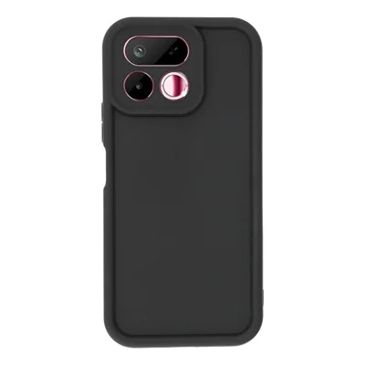 Coque pour Realme 16T 5G, design rainuré, housse antidérapante en TPU - Noir