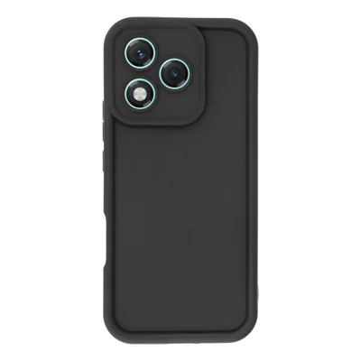 For Honor 400 Lite 5G Case Grooved Design TPU Anti Slip Phone Cover - Black