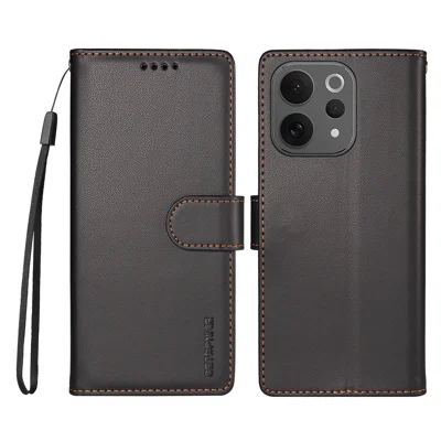 BETOPNICE per vivo V70 Lite 5G / vivo S50 5G / vivo V70 5G 006 Custodia Portafoglio con Protezione RFID, Supporto, Cover in Pelle con Cinturino da Polso - Nero