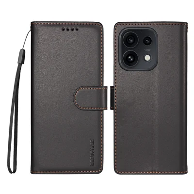 BETOPNICE für Oppo Reno16 5G (China) / Oppo Reno16 Pro 5G (Global) / Oppo Reno16 5G (Global) 006 Tasche mit RFID-Schutz, Brieftasche, Ständer, Ledertasche mit Handschlaufe - Schwarz