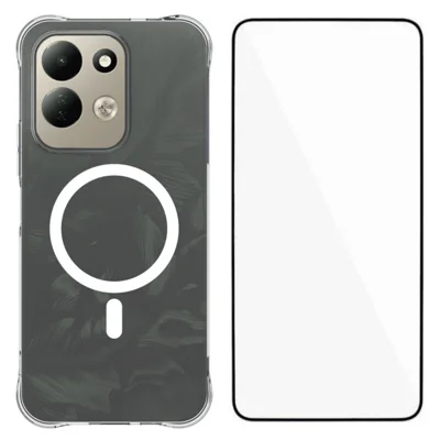WANLONFENG för Xiaomi Redmi 17 4G / Xiaomi Redmi 17 5G WL2 Series 2,0 mm Magnetisk Skal Transparent TPU Telefonbak med Skärmskydd - Transparent