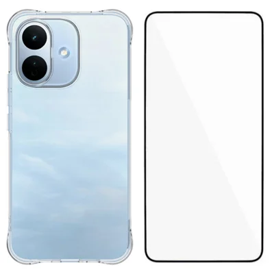  WANLONFENG til Xiaomi Redmi Note 17 Pro 5G WL-serie Case 2,0 mm TPU-telefondæksel med tempered glass film – Transparent