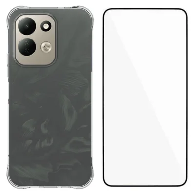  WANLONFENG til Xiaomi Redmi Note 17 (Indien/Kina) 5G / Xiaomi Redmi Note 17 4G WL-serie Case 2,0 mm TPU-telefonbeskytter med temperede glasfilm - Transparent