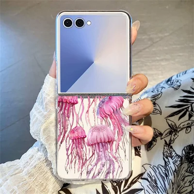 For Samsung Galaxy Z Flip8 Case Marine Life Pattern Slim Anti-Scratch Hard PC Back Cover - B277