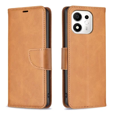 Pour Honor X7e Plus 5G / Honor X7e Plus 4G / Honor 600 Smart 5G Coque Antichoc Housse en Cuir PU avec Porte-cartes - Jaune