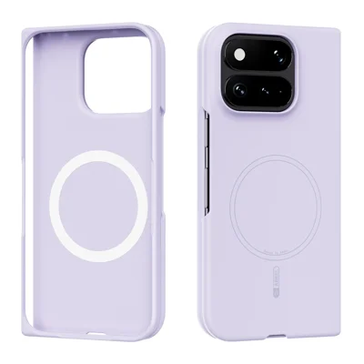 ABEEL Magnetic Case For Google Pixel 11 Pro Fold Skin Touch Liquid Silicone Phone Back Cover - Purple