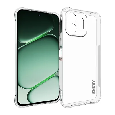 HAT PRINCE voor OnePlus N6 4G ENKAY Transparant Telefoonhoesje Schokbestendig Antislip TPU Cover - Transparant