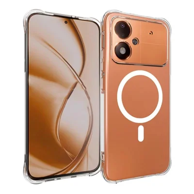  WANLONFENG for Xiaomi Poco M8 Power 5G TM1 Series 2.0mm Magnetic Case Clear TPU Phone Back Cover - Transparent