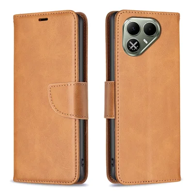  For TECNO Pova 8 5G Case Shockproof PU Leather Cover with Wallet Card Slots - Yellow