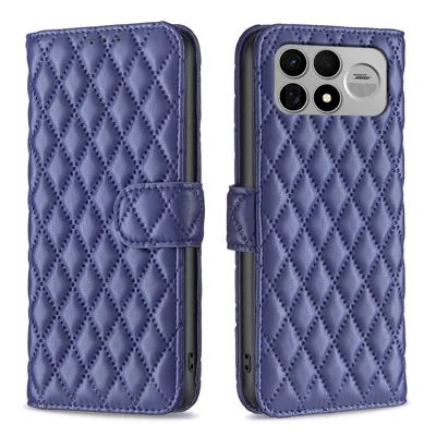 BINFEN COLOR for Xiaomi Poco F9 Ultra / Poco F8 Ultra / Redmi K100 Pro Max 5G (China)  BF Style-14 Case Rhombus Phone Leather Cover Stand - Blue