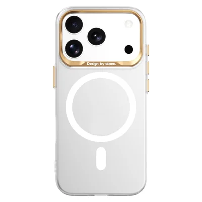 ABEEL for iPhone 18 Pro Max  /  17 Pro Max Magnetic Case Semi-Transparent Matte 1.0mm Ultra-Thin PC Phone Cover - White