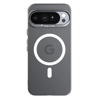 ABEEL for Google Pixel 10 Pro XL Magnetic Case Semi-Transparent Matte 1.0mm Ultra-Thin PC Phone Cover - Black