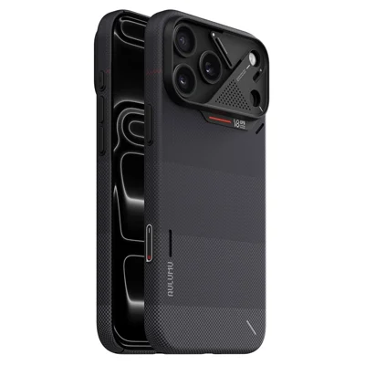 AULUMU for iPhone 18 Pro Max / 17 Pro Max Aramid Fiber Case Compatible with MagSafe Heat Dissipation Phone Cover - Ombre Black