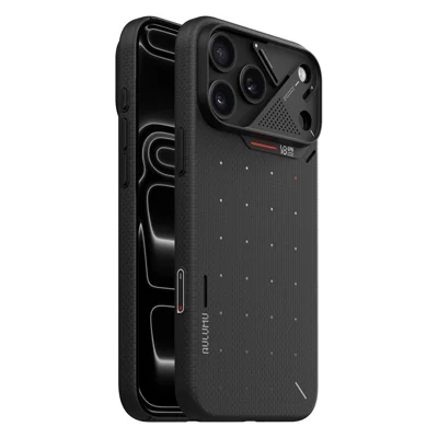 AULUMU for iPhone 18 Pro Max  / 17 Pro Max Magnetic Case Aramid Fiber Ultra Slim Cooling Phone Cover - Black