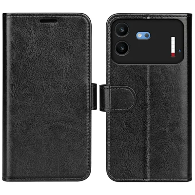 Etui na Nothing Phone (4b) Skóra Crazy Horse z Funkcją Stojaka Czarny
