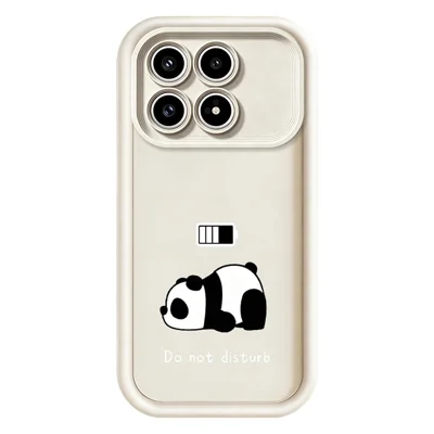 Etui na Xiaomi Poco F8 Pro 5G, wydrukowany pandy miękkie etui z tworzywa TPU, pokrowiec tylny na telefon - biały