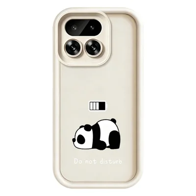For Realme 16 Pro 5G Phone Case Panda Printed Soft TPU Mobile Back Cover - White
