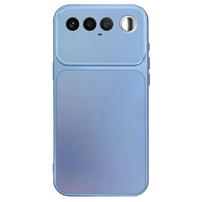غطاء هاتف لين لـ Realme 16 5G مطلي بطلاء معدني من مادة TPU + PC - أزرق