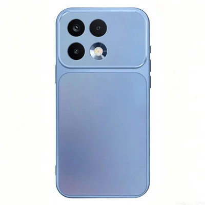Coque souple pour téléphone Realme 16T 5G, peinture métallisée, coque arrière en TPU + PC - Bleu