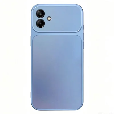 Weiche Handyhülle für Samsung Galaxy A07 4G / A07 5G / A08 5G / A08 4G, metallisch lackiert, TPU + PC, Rückendeckel – Blau