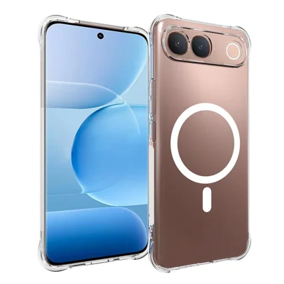 Bulk Purchasing for vivo S2 5G / V80 Lite 5G (IN / PK) Magnetic Case TPU Anti-drop Phone Back Cover Compatible with MagSafe - Transparent