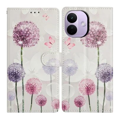 For Xiaomi Redmi Note 17 Pro 5G Case Pattern Printing Wallet Stand Flip Leather Phone Cover with Strap - Dandelion
