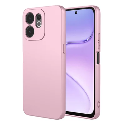 Etui do Honor X7e Plus 5G / 600 Smart 5G, miękkie etui z pianki silikonowej, ochronne etui z miękkiego TPU - różowe