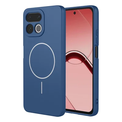 Магнитный чехол для Realme 16T 5G, антиударный мягкий чехол из ТПУ, задняя крышка — синий