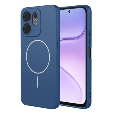Per Honor X7e Plus 5G  /  600 Smart 5G Custodia Magnetica Antiurto in TPU Morbido - Blu