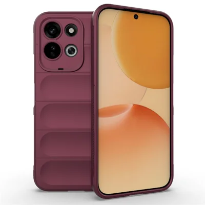 Voor Xiaomi Redmi 17 5G / 17 4G Telefoonhoesje Anti-val Zacht TPU Robuuste Achterkant - Wijnrood